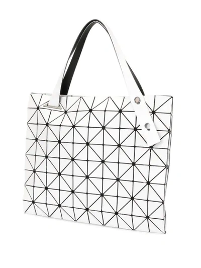 Shop Bao Bao Issey Miyake Geometric Tote Bag - White