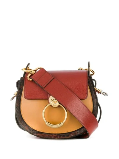 Shop Chloé Tess Shoulder Bag In Brown