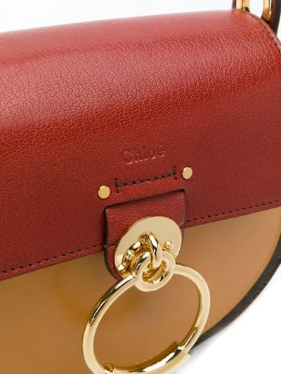 Shop Chloé Tess Shoulder Bag In Brown