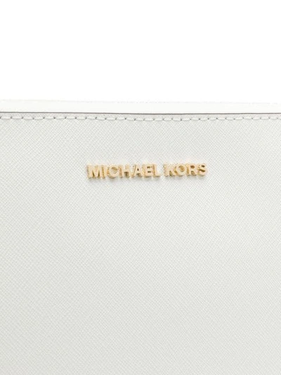 Shop Michael Kors Square Shoulder Bag In White