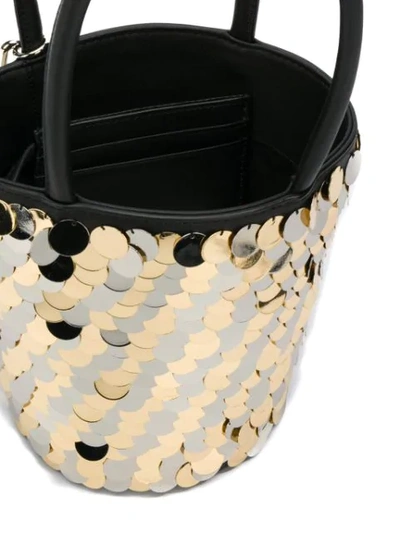 Shop Alexander Wang Roxy Mini Bucket Bag In Gold