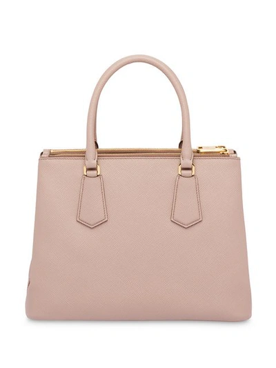 Shop Prada Galleria Top Handle Bag In Pink