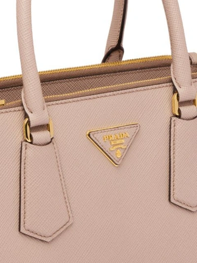 Shop Prada Galleria Top Handle Bag In Pink