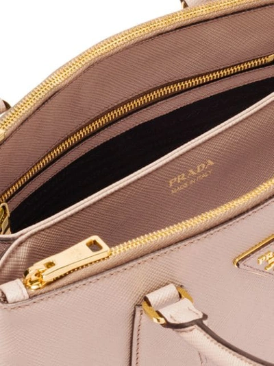 Shop Prada Galleria Top Handle Bag In Pink