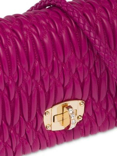 Shop Miu Miu Cloquet Shoulder Bag In Pink