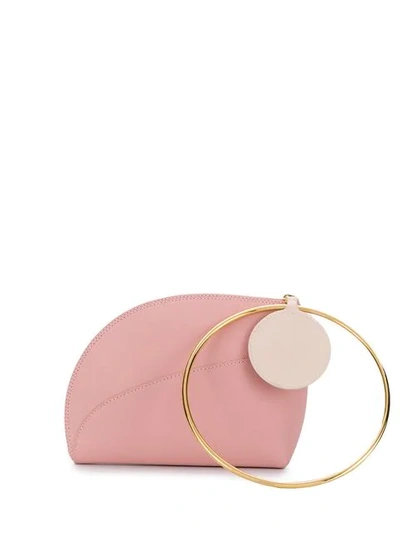 Shop Roksanda Small Bag With Hoop Strap In Pink