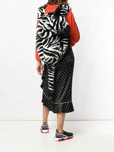 Shop Dolce & Gabbana Zebra Backpack In Black