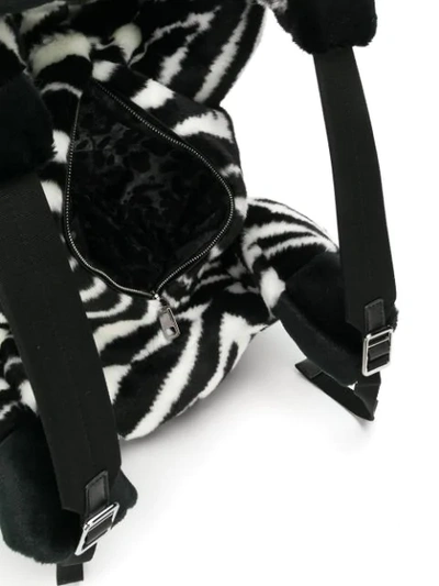 Shop Dolce & Gabbana Zebra Backpack In Black