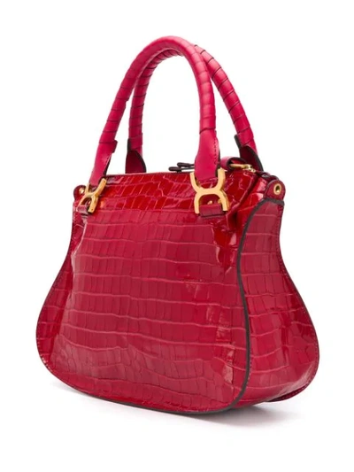 Shop Chloé Marcie Handbag In Pink