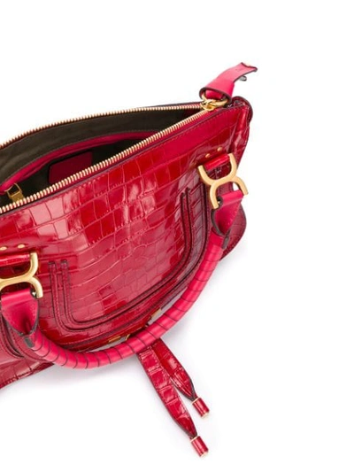 Shop Chloé Marcie Handbag In Pink