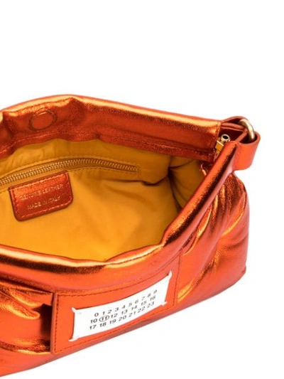 Shop Maison Margiela Red Carpet Metallic Bag In Orange