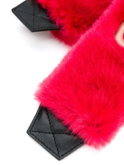 Shop Givenchy Fluffy Shoulder Strap Cover In Pink