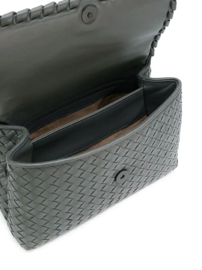 Shop Bottega Veneta Small Olimpia Shoulder Bag In Grey