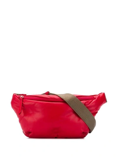 Shop Maison Margiela Red Leather Belt Bag