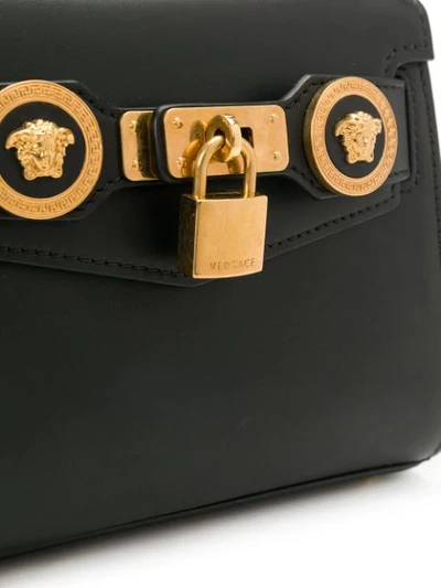 Shop Versace Lock Medal Bag In Black