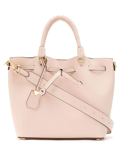 Shop Michael Michael Kors Blakely Medium Leather Bucket Bag In Pink