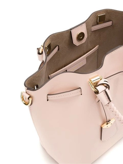 Shop Michael Michael Kors Blakely Medium Leather Bucket Bag In Pink