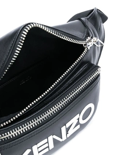 Shop Kenzo Logo Belt Bag In Black