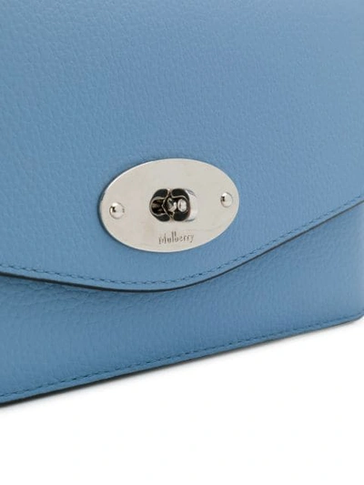 Shop Mulberry Small Darley Cross Body Bag In Blue