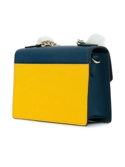 Shop Karl Lagerfeld Klassik Fun Handbag In Blue