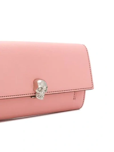Shop Alexander Mcqueen Skull Charm Chain Bag In 5501 Pink