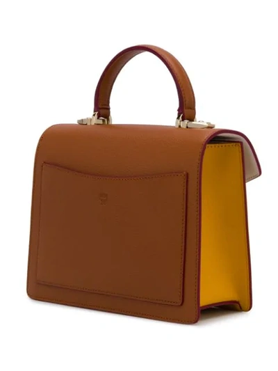 Shop Mcm Millie Crossbody Bag In Brown