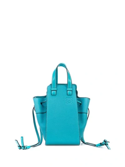 Shop Loewe Mini Hammock Bag In Blue