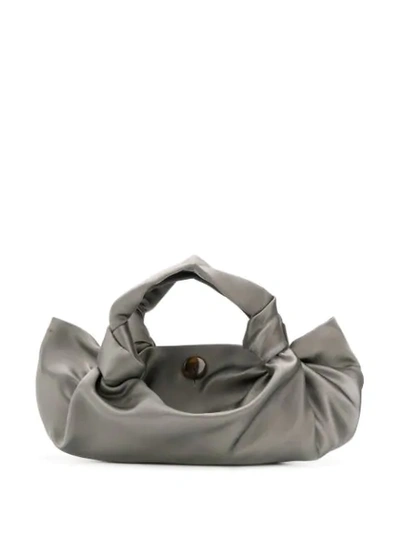 Shop The Row Ascot Satin Tote Bag In Grey