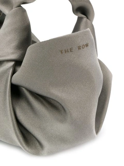 Shop The Row Ascot Satin Tote Bag In Grey
