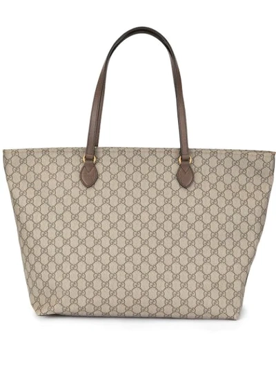 Shop Gucci Grosser 'ophidia' Shopper - Braun In Brown