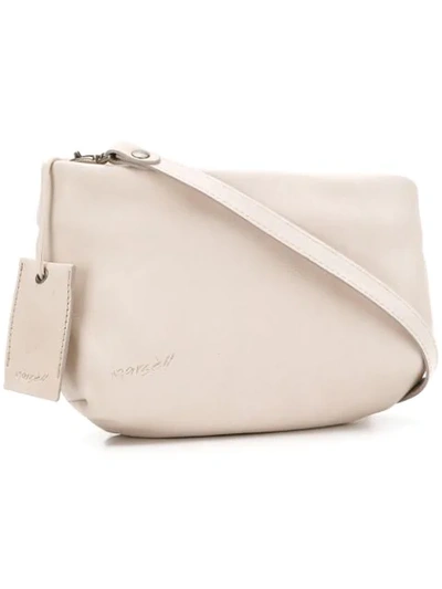 Shop Marsèll Rounded Crossbody Bag In Neutrals