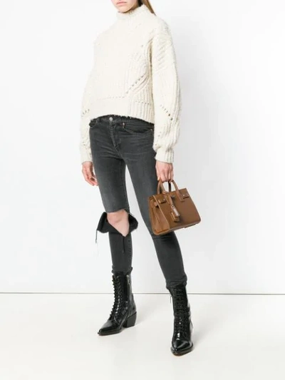 Saint Laurent Sac De Jour Mini Bag - Brown In Brown