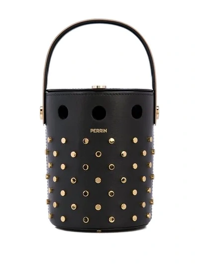 Shop Perrin Paris Le Mini Seau Bucket Bag In Black