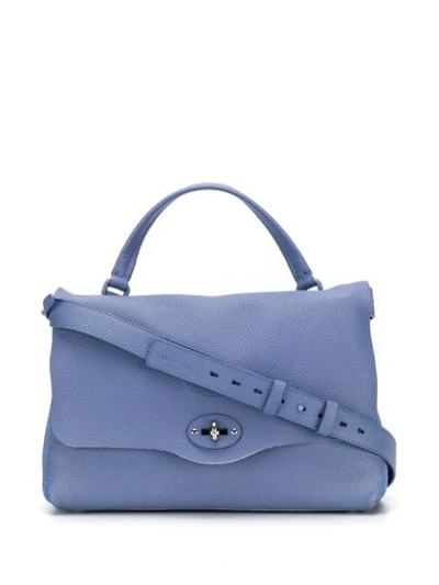 Shop Zanellato Postina Tote Bag In Blue