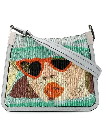 Shop Marco De Vincenzo Starry Bag With Dolores Micro Beads In Multicolour