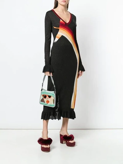 Shop Marco De Vincenzo Starry Bag With Dolores Micro Beads In Multicolour