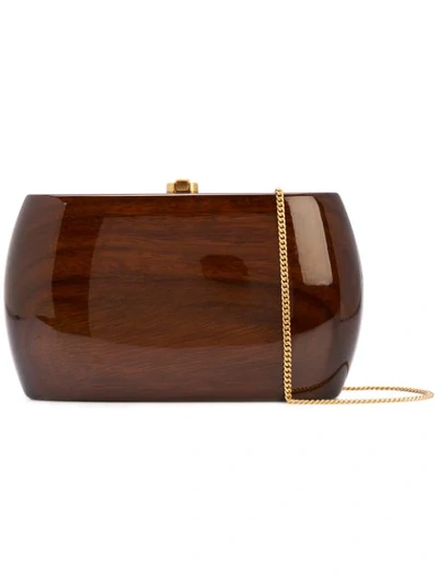 Shop Rocio Analise Clutch In Brown
