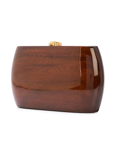 Shop Rocio Analise Clutch In Brown