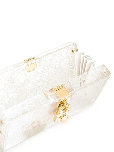 Shop Dolce & Gabbana Dolce Box Clutch In White