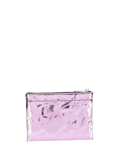 Shop Marc Jacobs Foil Flat Pouch In Pink