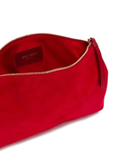 Shop Jimmy Choo Callie Clutch In Red