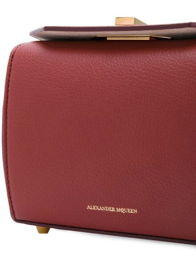 Shop Alexander Mcqueen Box Leather Bag In Pink
