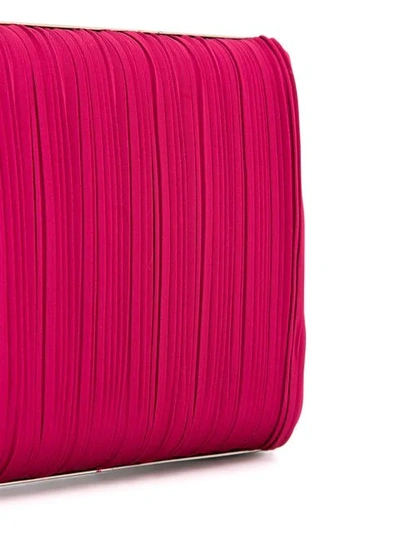 Shop We11 Done Ribbed Chain Clutch Bag In Pink