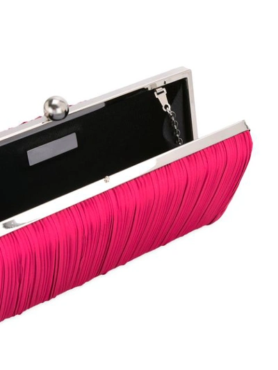 ribbed chain clutch bag