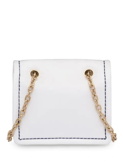 Shop Prada Chain Strap Shoulder Bag In White
