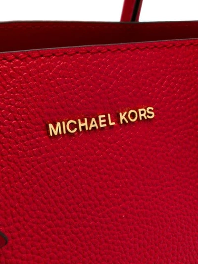 Shop Michael Michael Kors Mercer Bag In Red
