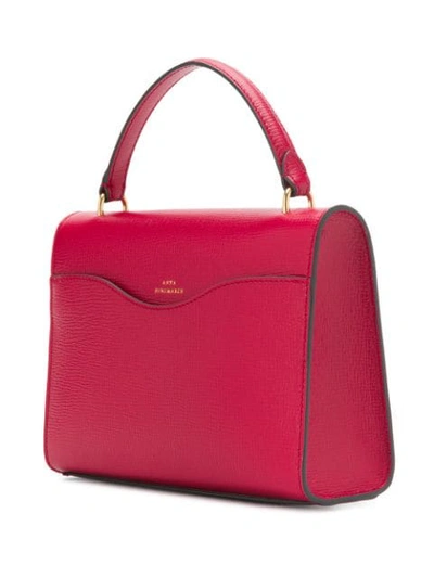 Shop Anya Hindmarch Postbox Tote Bag In Red