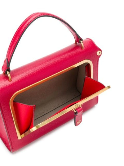 Shop Anya Hindmarch Postbox Tote Bag In Red