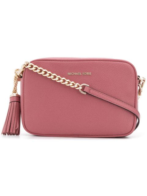 michael kors ginny medium crossbody in pink