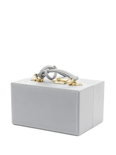 Natasha Zinko Rectangle Box Clutch Bag - Grey In Grey